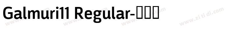 Galmuri11 Regular字体转换
